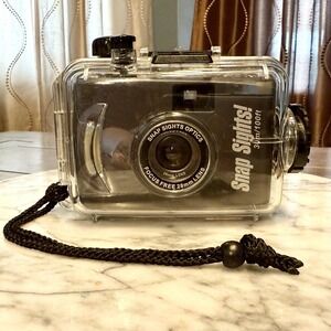 NEW Snap Sights Optics Underwater Camera + Case Focus Free 28mm 30m/100ft Depth